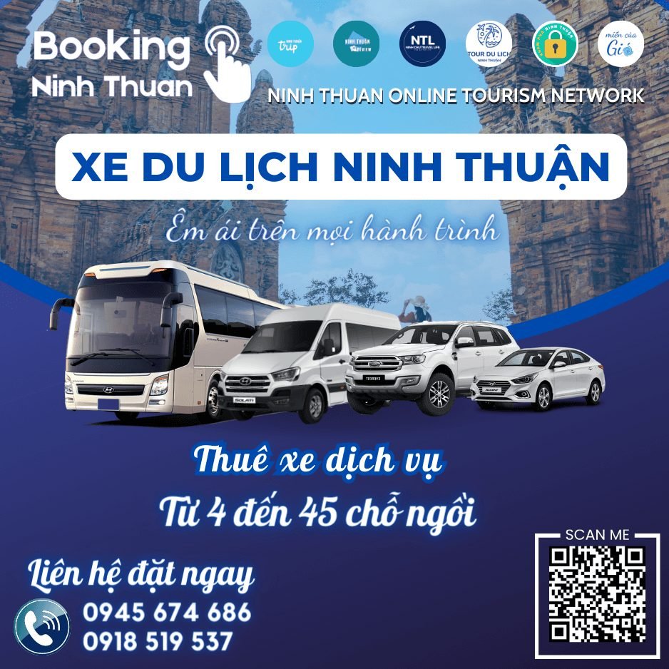 Tourdulichninhthuan.vn cung cấp dịch vụ xe du lịch với chất lượng và giá tốt nhất thị trường