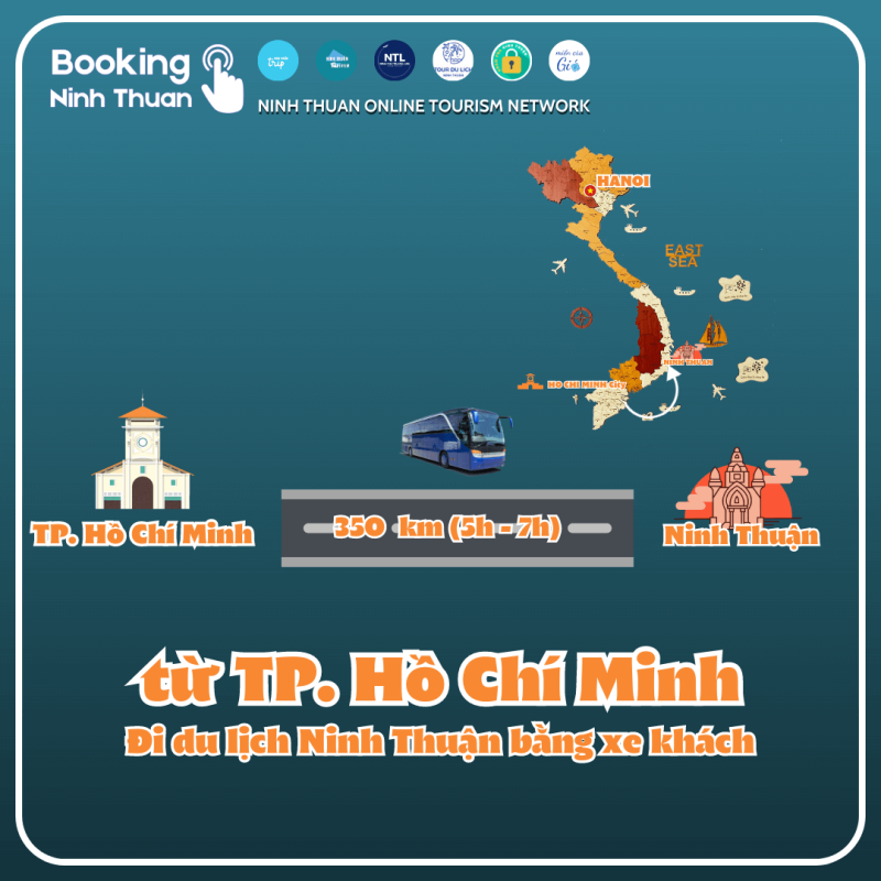 Từ Sài Gòn đi du lịch Ninh Thuận bằng xe khách giúp bạn tối ưu thời gian và chi phí. Ảnh: Booking Ninh Thuan